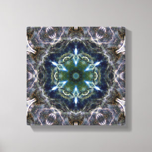 Kanvastrycket Folk Mandala Canvastryck