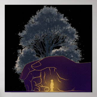 "Kanvastrycket för druvintervention" Poster