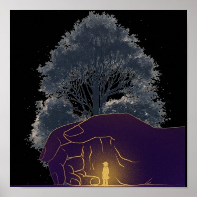 "Kanvastrycket för druvintervention" Poster (Framsidan)