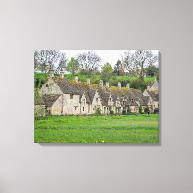Kanvastrycket för vyn Cotswments Bibury Arlington  Canvastryck (Framsida)