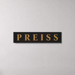 Kanvastrycket Förnamn/Familj/Efternamn Canvastryck