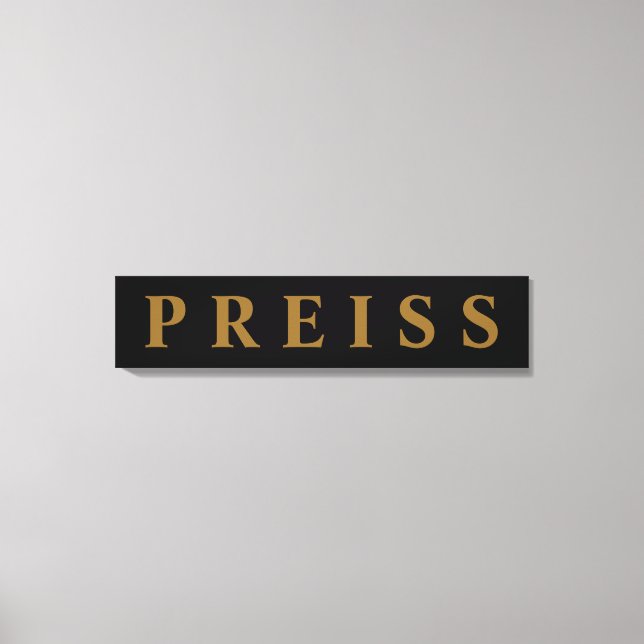 Kanvastrycket Förnamn/Familj/Efternamn Canvastryck (Framsida)