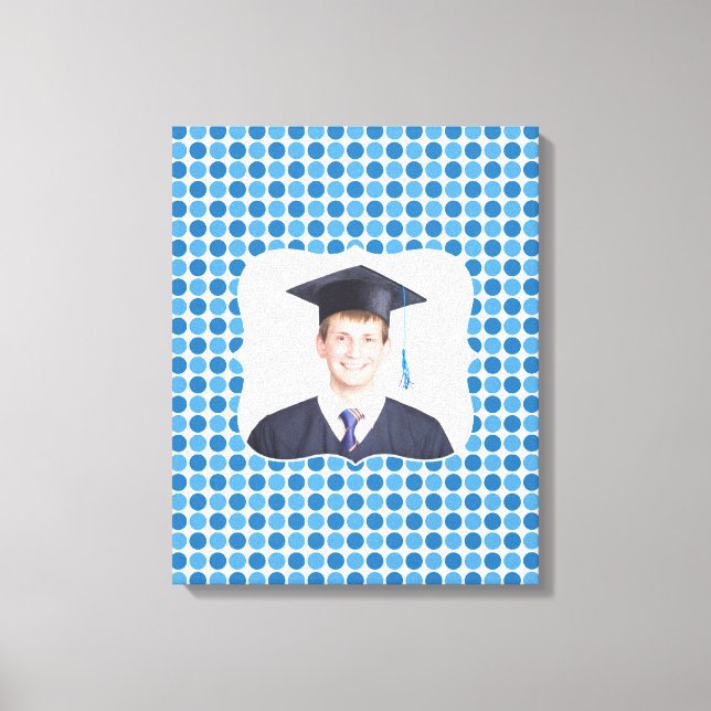 Kanvastrycket Fotoblått retro [16 x 20] tum Canvastryck (Framsida)