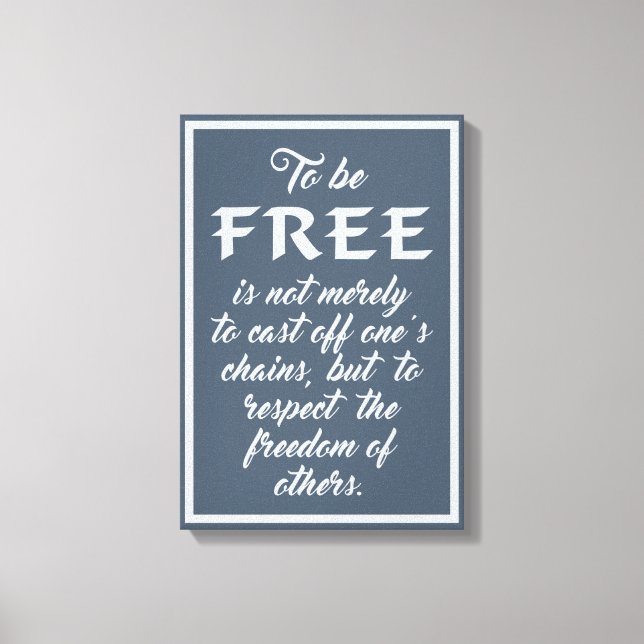 Kanvastrycket Frihetsoffert Canvastryck (Framsida)