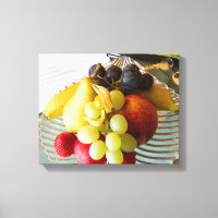 Kanvastrycket Fruit Bowl Stretched