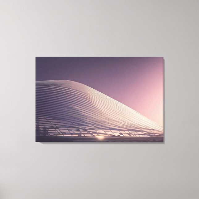 Kanvastrycket futuristiska Arkitecture Canvastryck (Framsida)
