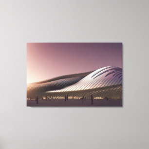 Kanvastrycket futuristiska Arkitecture Canvastryck
