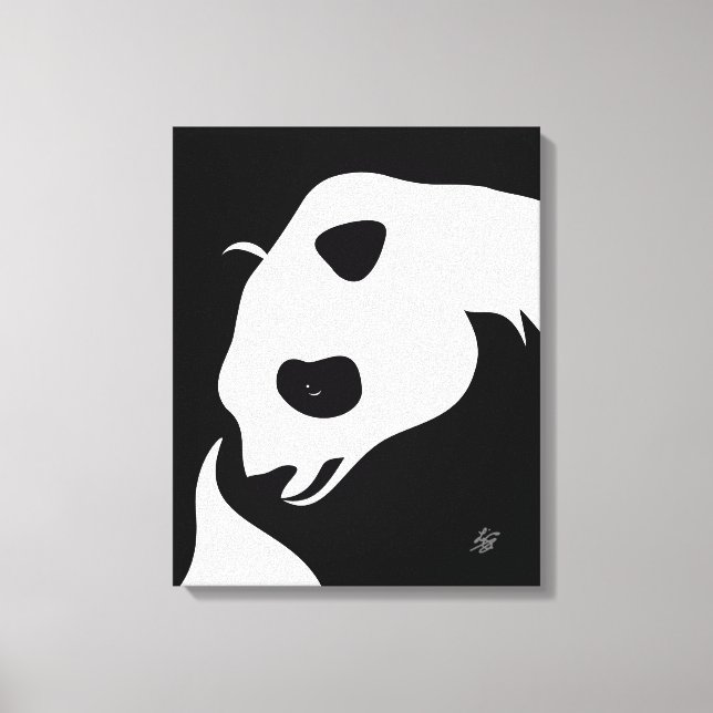 Kanvastrycket Giant Panda Abstrakt Canvastryck (Framsida)