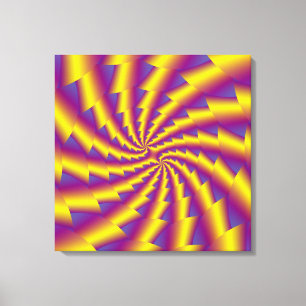 Kanvastrycket Golden Vår Spiral Canvastryck