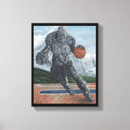 Kanvastrycket Golem Pay Basketball Fantasy Art Canvastryck