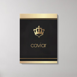 Kanvastrycket Gourmet Art/Royal Caviar/Stretched Canvastryck