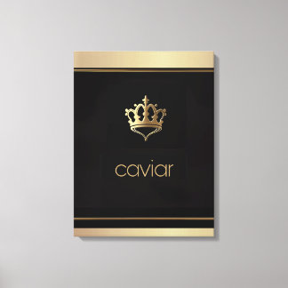 Kanvastrycket Gourmet Art/Royal Caviar/Stretched Canvastryck