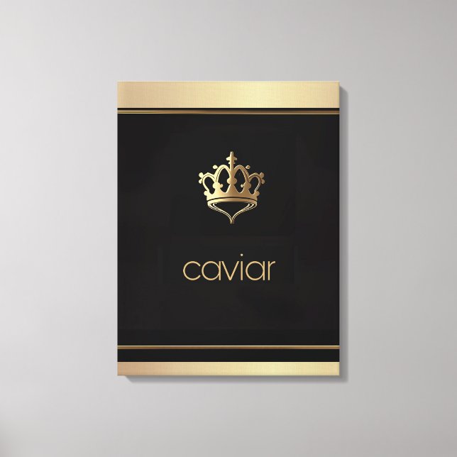 Kanvastrycket Gourmet Art/Royal Caviar/Stretched Canvastryck (Framsida)