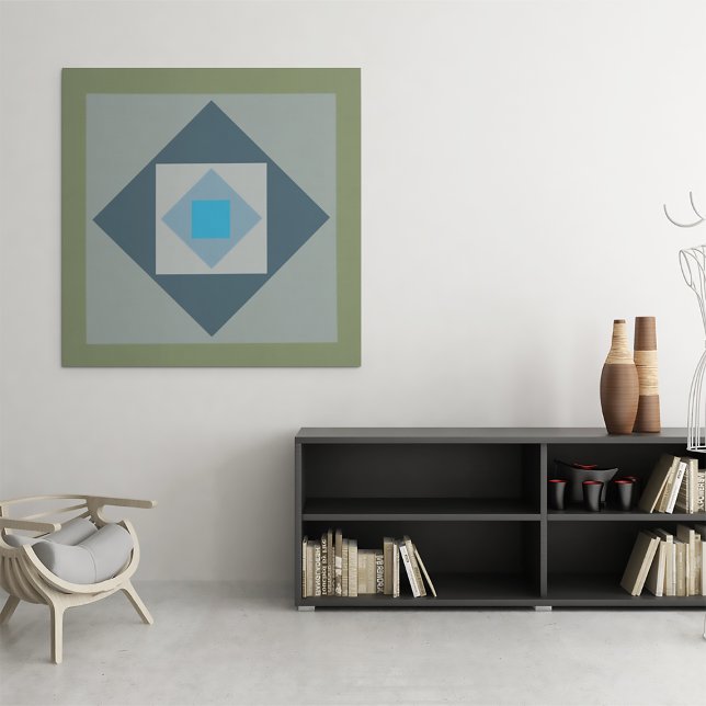 Kanvastrycket Grafikkvadrater Canvastryck (Graphic Squares Canvas Print)