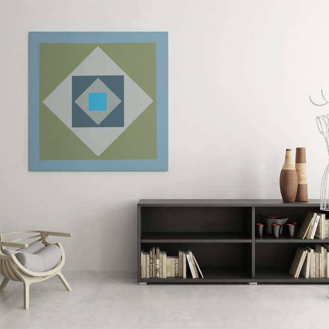 Kanvastrycket Grafikkvadrater Canvastryck (Graphic Squares Canvas Print)
