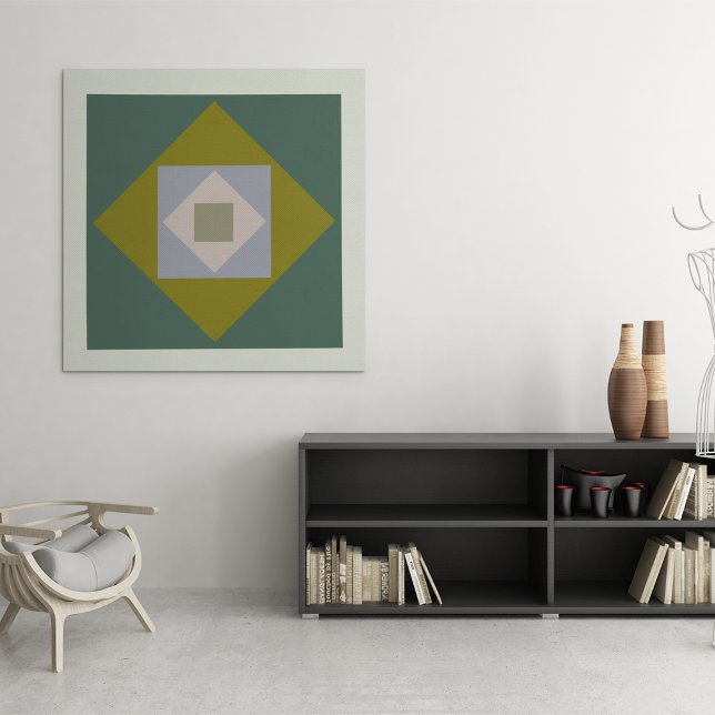 Kanvastrycket Grafikkvadrater Canvastryck (Graphic Squares Canvas Print)