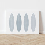 Kanvastrycket grått Watercolor Surfboard Canvastryck<br><div class="desc">Ta med en fyllig vibe till vilket rum som helst med den här vattenfärgen ytavtryck.</div>