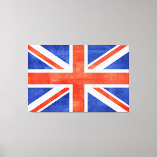 Kanvastrycket Grunge United Kingdom Flagga Canvastryck
