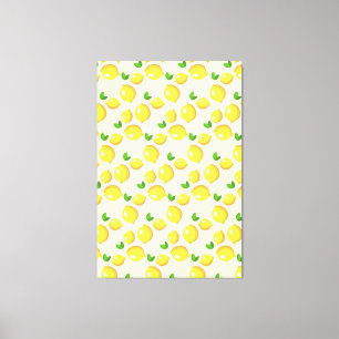 Kanvastrycket gult Lemons Canvastryck