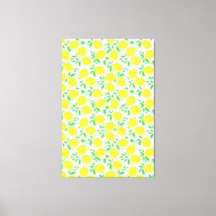 Kanvastrycket gult Lemons Canvastryck