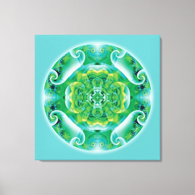 Kanvastrycket Healing Mandala 4 Canvastryck (Framsida)