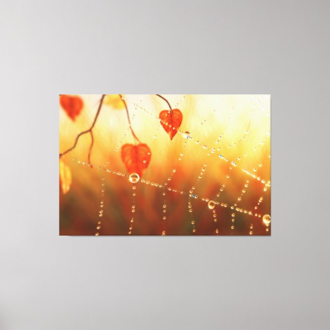 Kanvastrycket Höstmorgon Canvastryck (Framsida)