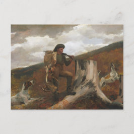 Kanvastrycket Huntsmen och Hundar Vykort