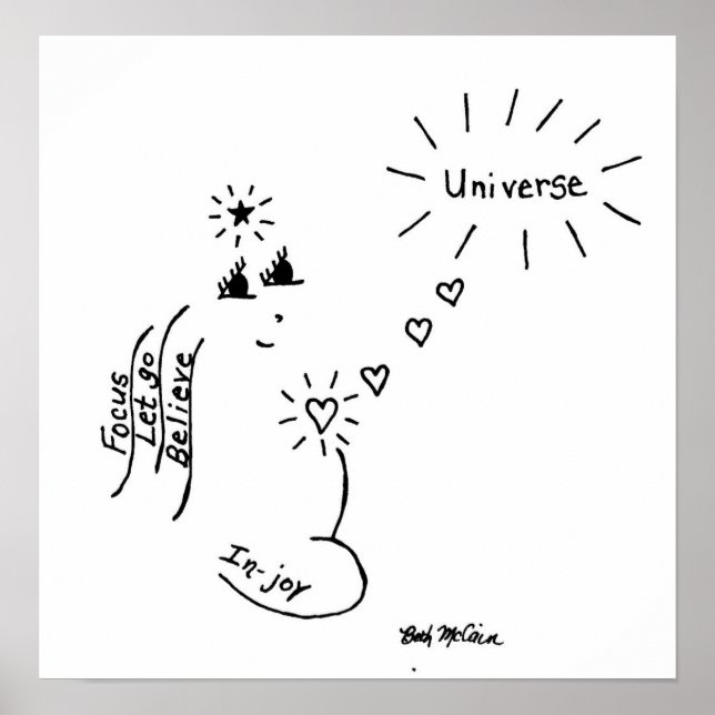 kanvastrycket 'In Joy' Poster (Framsidan)