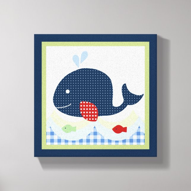 Kanvastrycket Jackson/Whale/Fish Canvastryck (Framsida)