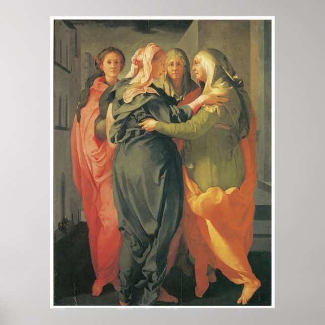 Kanvastrycket Jacopo Da Pontormo Poster (Framsidan)