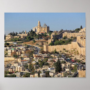 Kanvastrycket Jerusalem Israel Poster