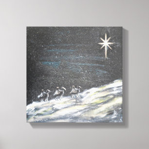Kanvastrycket julstjärna canvastryck
