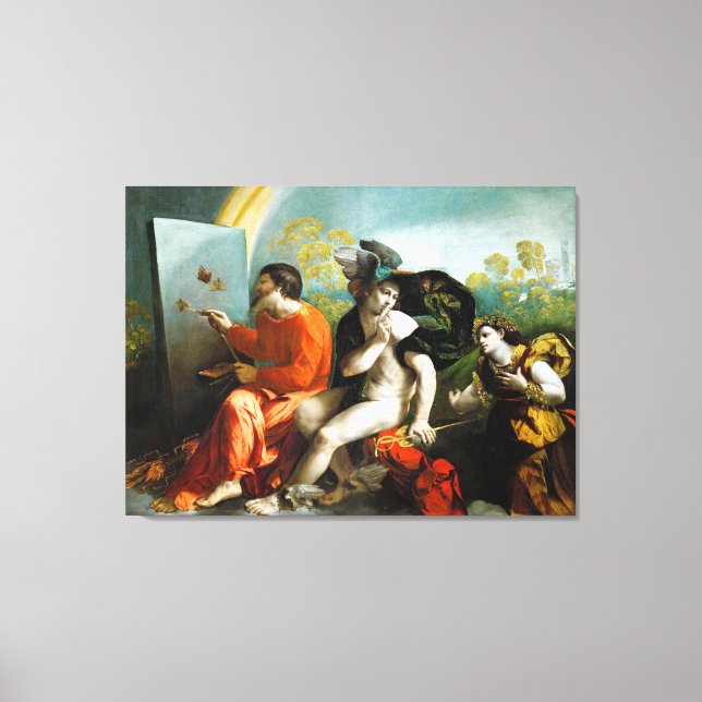 Kanvastrycket Jupiter, kvicksilver och Virtue Fine Canvastryck (Framsida)