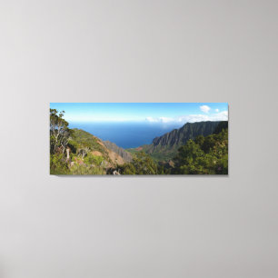 Kanvastrycket Kalalau Valley panorama Canvastryck