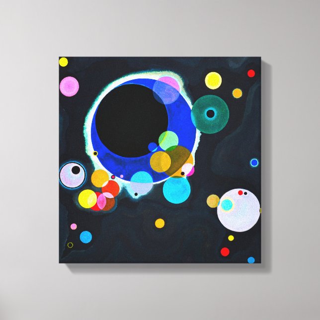 Kanvastrycket Kandinsky Multiple Circles Canvastryck (Framsida)