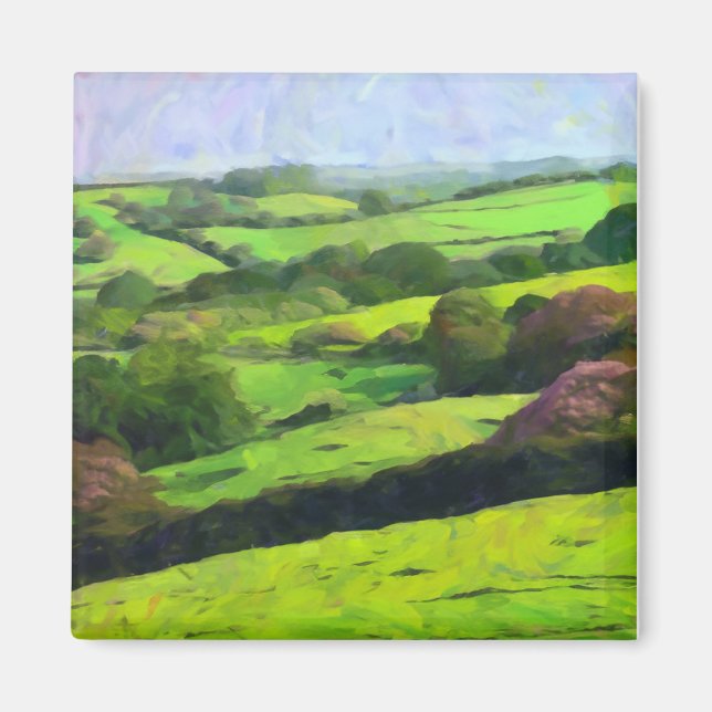 Kanvastrycket Kent - Englands trädgård Magnet (Framsidan)