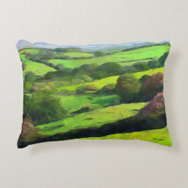 Kanvastrycket Kent - Englands trädgård Prydnadskudde