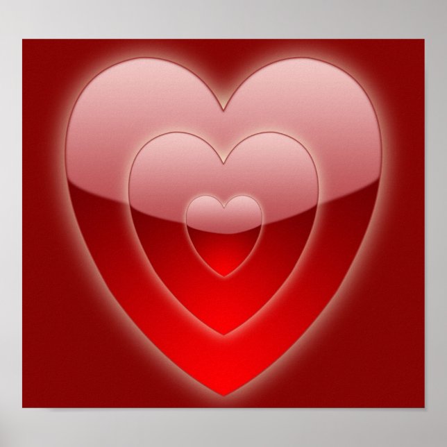 Kanvastrycket Koncentriska hörn Poster (Framsidan)