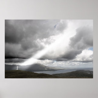 kanvastrycket kor poster