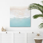 Kanvastrycket Kuststrand Canvastryck<br><div class="desc">Kustfärgsfärg Abstrakt Skriv ut med färg av oceanen, Vågar och Sand. Kuststranddekoration med kristallklar skal av vatten och havsskum av akvariabläder och sandiga neutralter. Denna moderna högfärgskonst i kustområden som trycks i havsblyer, smutsig sandig och vit är en biet av snyggtens stranddeka, tropisk väggkonst, kustdekoration, för alla kusthem, strandhus och...</div>