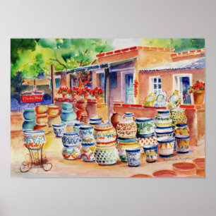 Kanvastrycket Land Store Poster