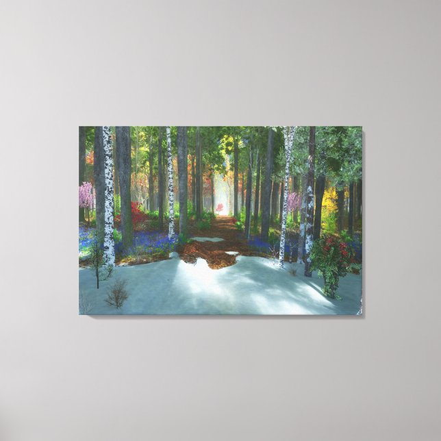 Kanvastrycket Långdags Walk Canvastryck (Framsida)