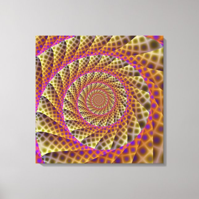 Kanvastrycket Leopard Skin Spiral Canvastryck (Framsida)