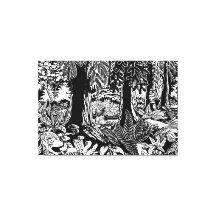 Kanvastrycket Liggande konstnärliga utskrifter B &