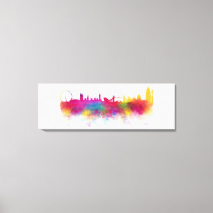 Kanvastrycket London Skyline Modern Watercolor Canvastryck