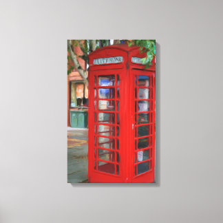 Kanvastrycket London Telefon Booth Canvastryck