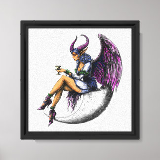 Kanvastrycket Lunar Demonic Goddess Canvastryck