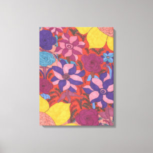 Kanvastrycket Lush Garden Boho Art Canvastryck