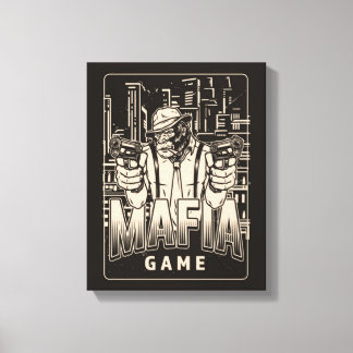 Kanvastrycket Mafia Game Canvastryck
