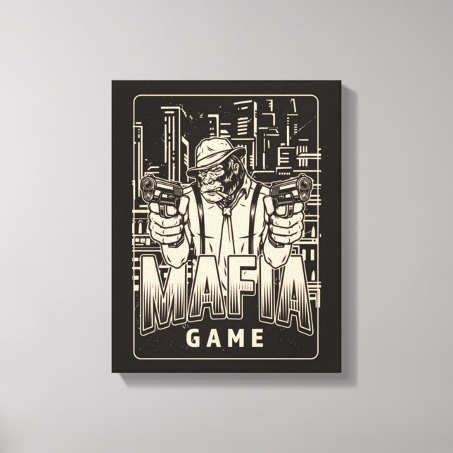 Kanvastrycket Mafia Game Canvastryck (Framsida)